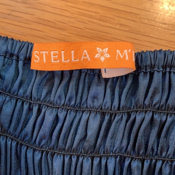 STELLA M’LIA~DarkBLU STRAPLESS TAFFETA PARTY DRESS - Picture 6 of 16